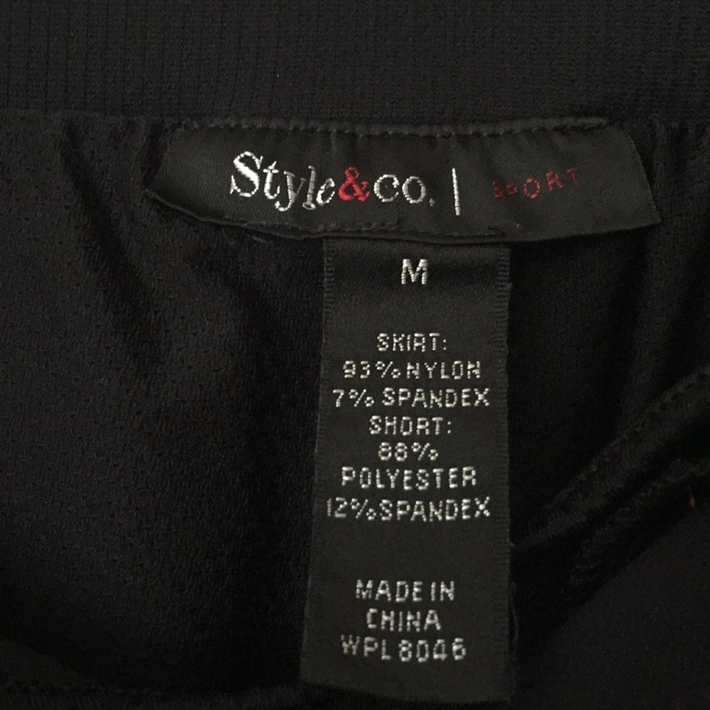 Style &Co Black ladies skort size M - Picture 2 of 5